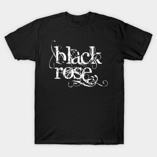 Black Rose Typography T-Shirt